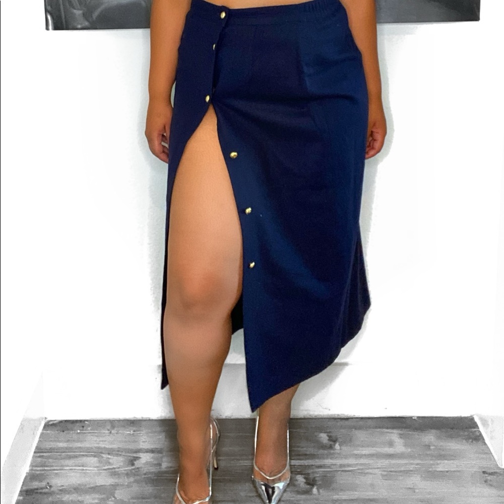 Vintage Button Down Skirt